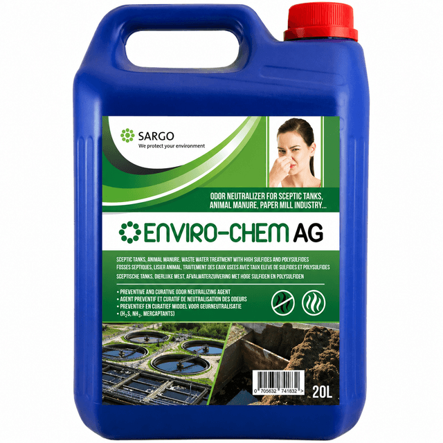 Tanica Enviro-Chem AG per il controllo degli odori da liquami e rifiuti organici