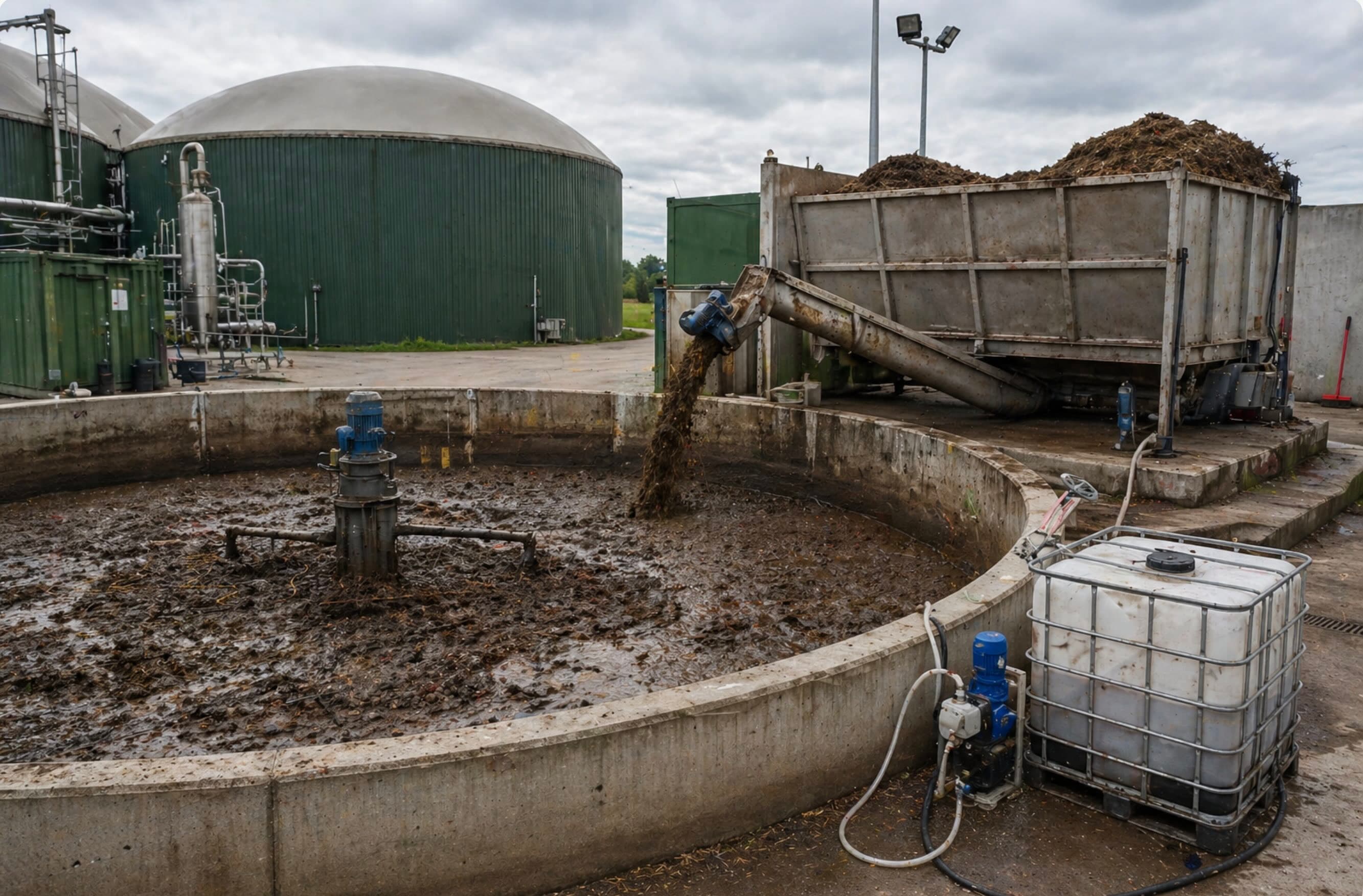 Enviro-Chem METHA injection into an anaerobic digestion pre-mixing pit